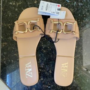 Zara slides, never worn